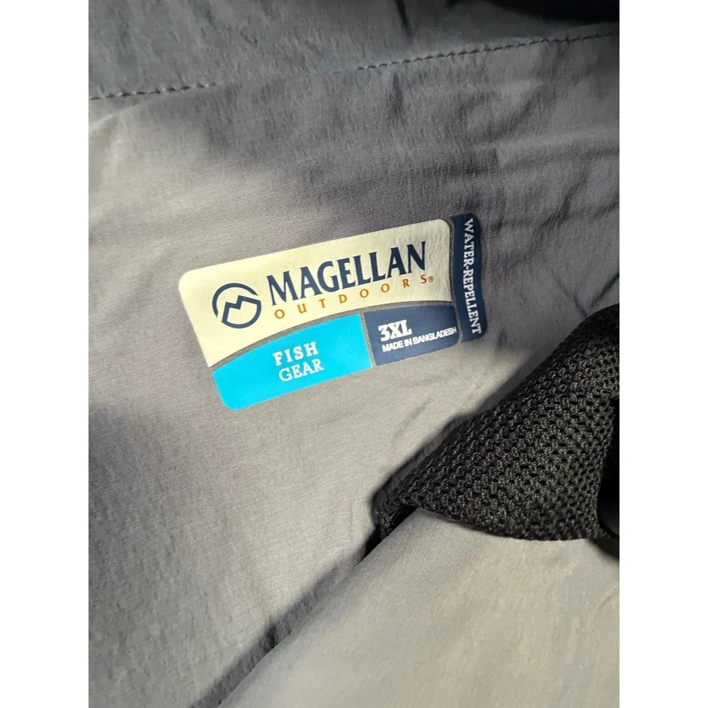 Magellan Outdoors Fish Gear Mens 3XL Gray Convertible‎ Cargo Pants Water Rep. K1